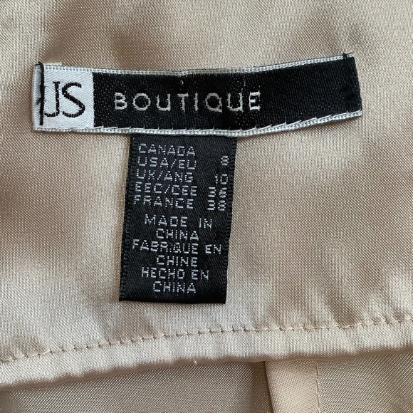 JS BOUTIQUE Black Lace & Sequin Floral Gown Size 6 - Picture 14 of 16